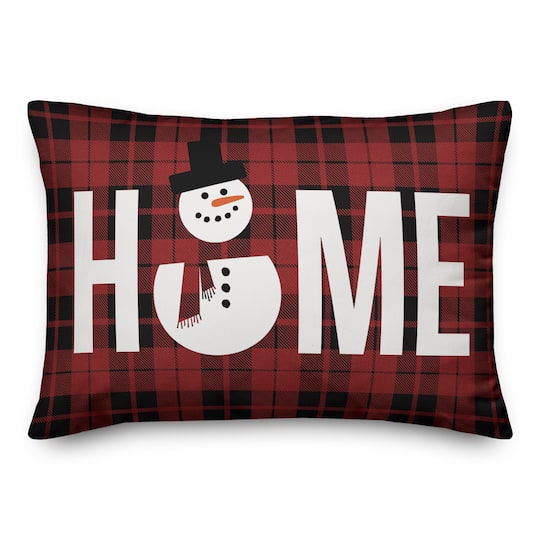 Designs Direct Snowman Home 14x20 Throw Pillow
